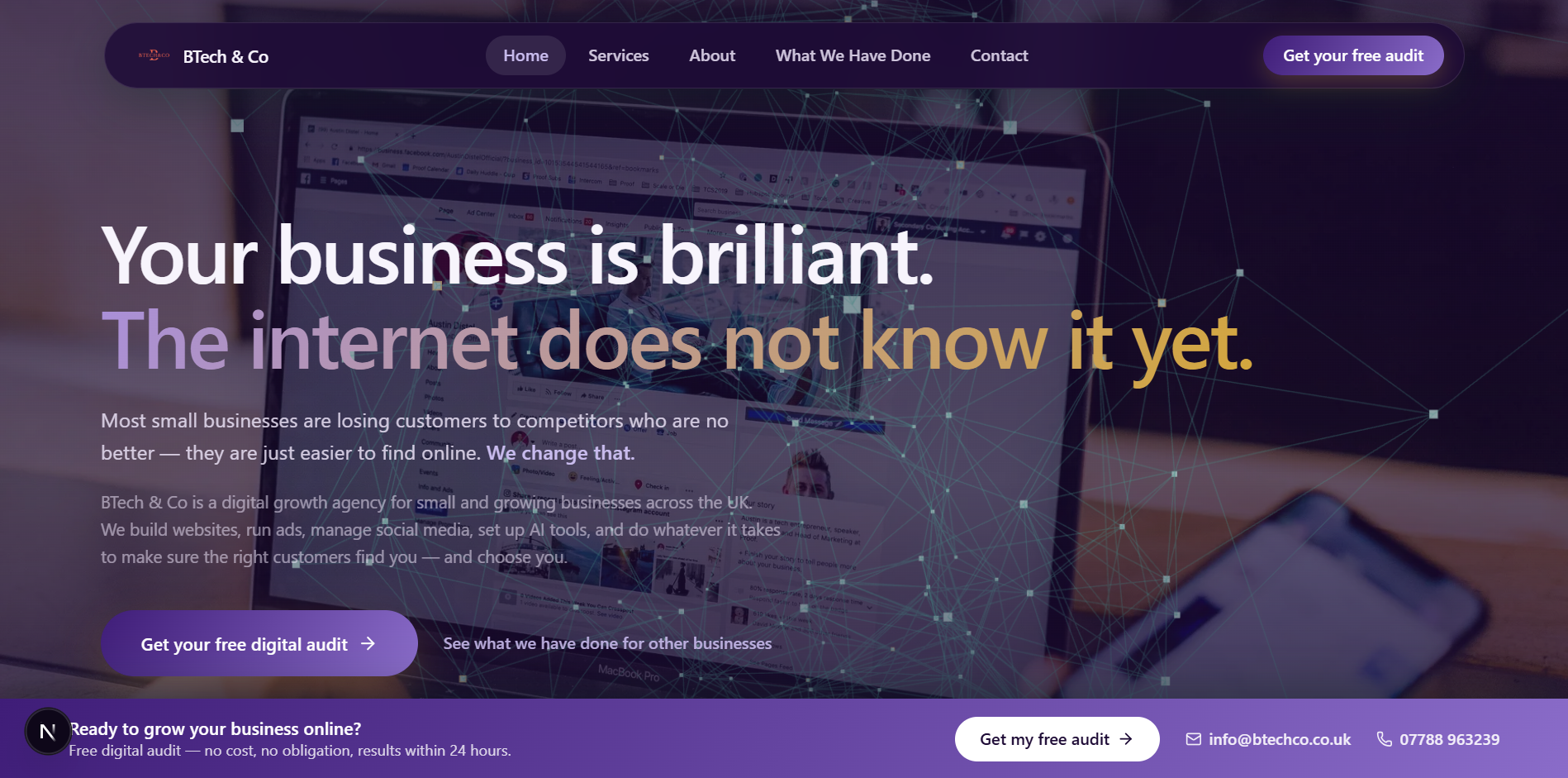 BTECH&CO project screenshot