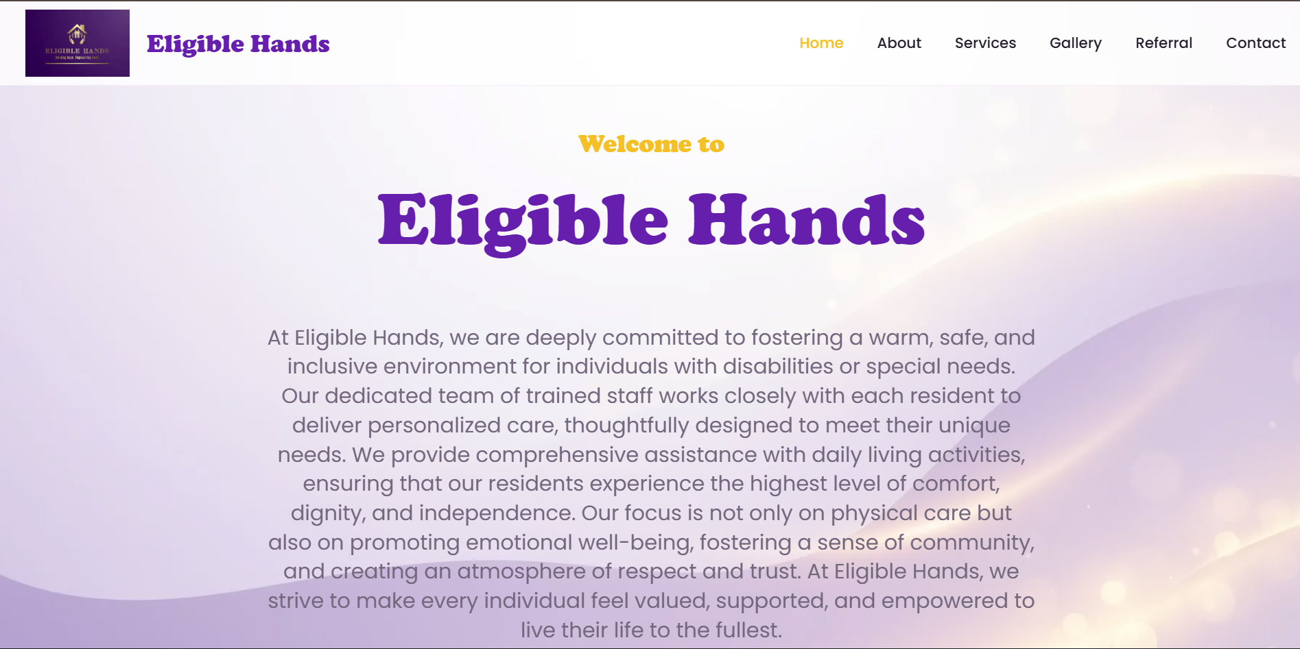 Eligible Hands project screenshot