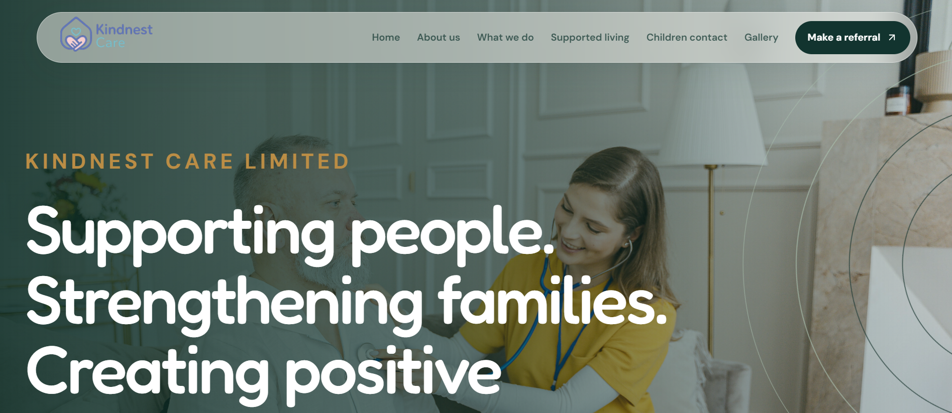 Kindnest Care project screenshot